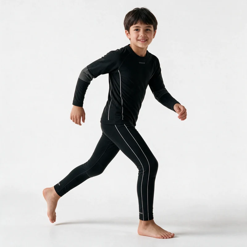 Thermounterwäschen Set Kinder | Schwarz