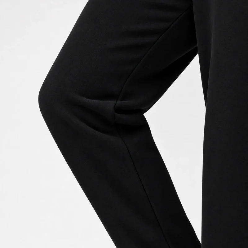 Jogginghose mit weitem Bein Damen | Schwarz