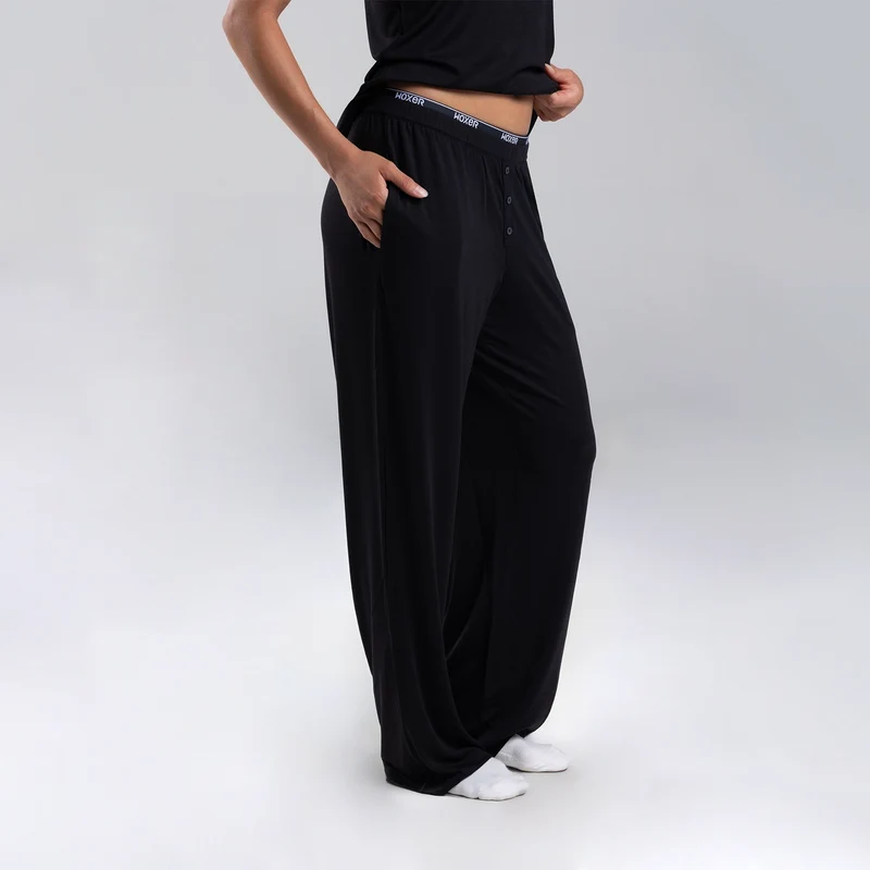Sleep Loose Pants Black