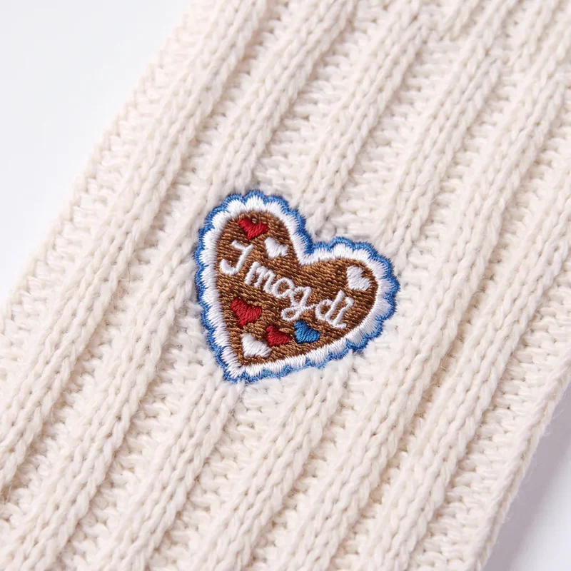 Norweger Socken | Off White "Lebkuchenherz & Brezn"-Edition