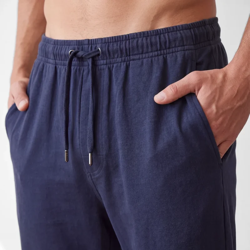 Schlafanzug Set Herren lang | Dunkelblau
