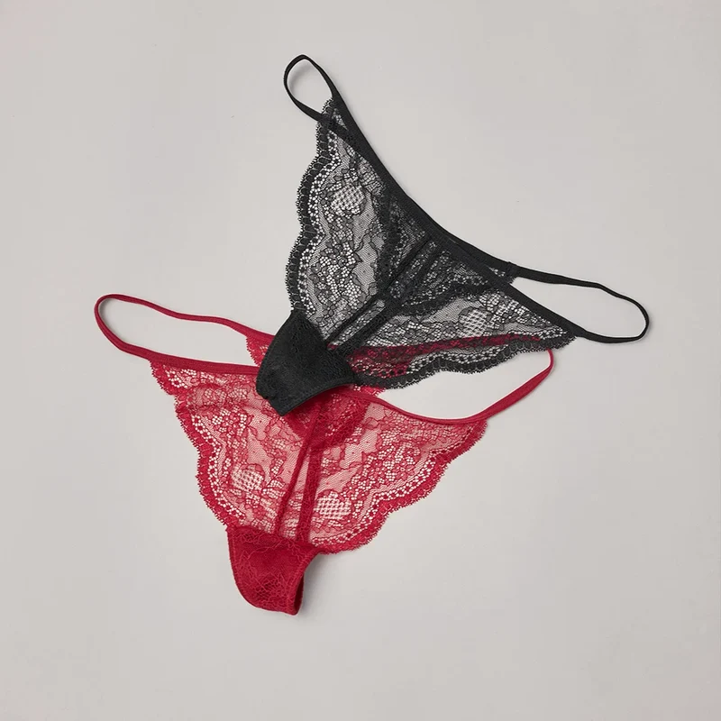 G-String aus Spitze | Schwarz