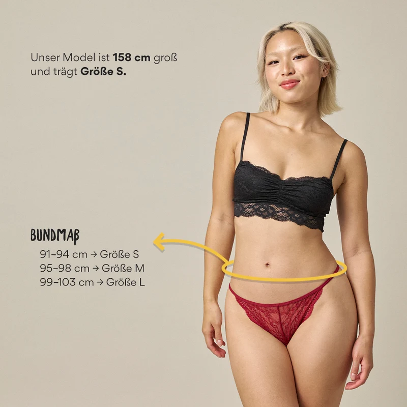 G-String aus Spitze | Schwarz